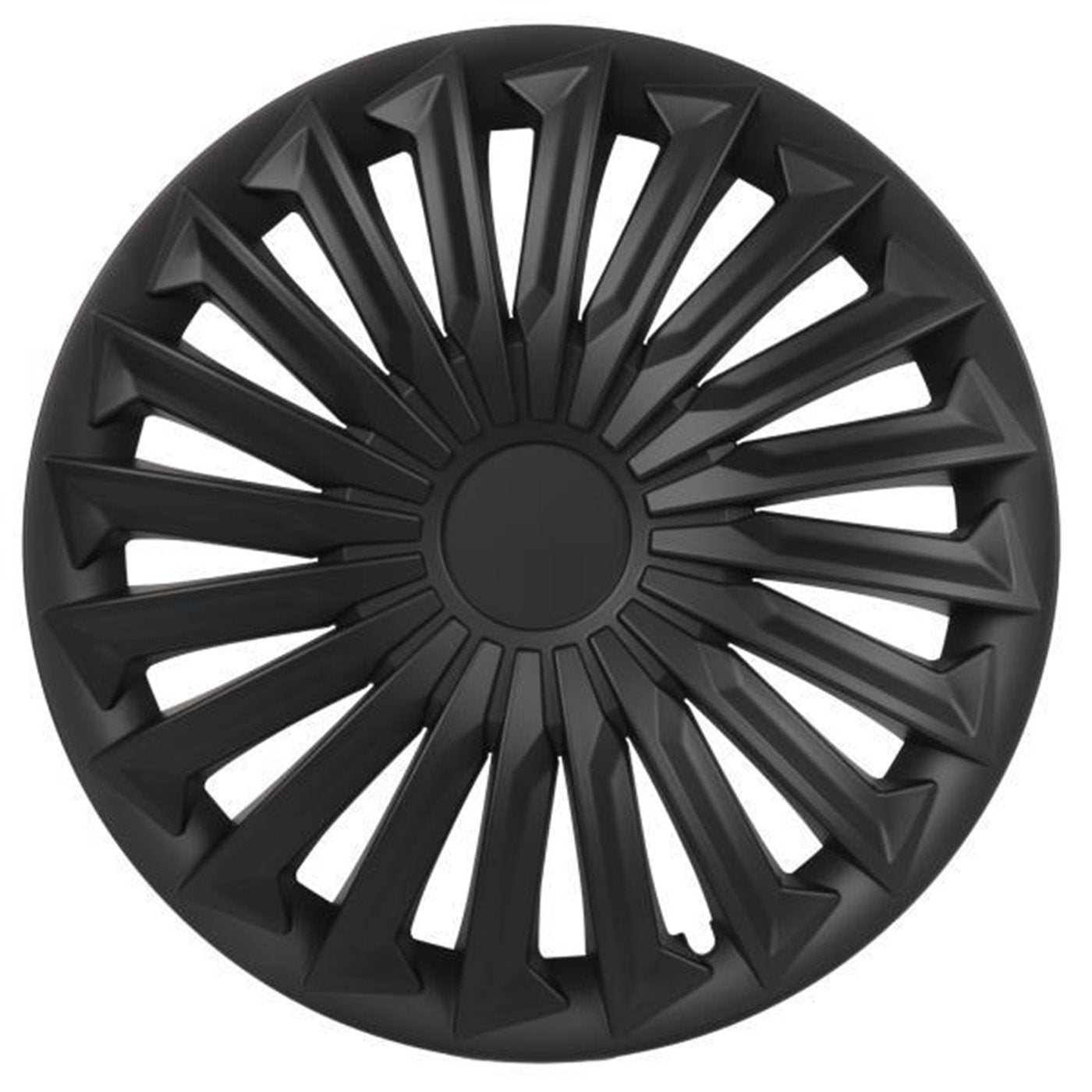 KIT SET DI 4 COPRICERCHI UNIVERSALI PER CERCHI RUOTA DIAMETRO 14 POLLICI NERE