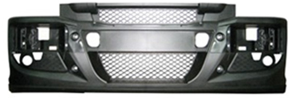 PARE-CHOCS AVANT IVECO EUROCARGO 135 DE 2008 AVEC FEUX ANTIBROUILLARD + TROUS DE PULVÉRISATION PARE-BRISE HAUTEUR 56 CM