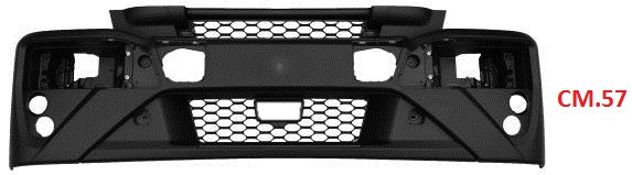 PARE-CHOCS AVANT IVECO EUROCARGO DE 2015 AVEC TROUS POUR FEUX ANTIBROUILLARD HAUTEUR 57 CM