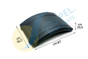 CAPUCHONS CENTRAUX POUR AILES ARRIÈRE CIRCULAIRES IVECO EUROTRAKKER-EUROSTAR-EUROTECH 1ÈRE SÉRIE