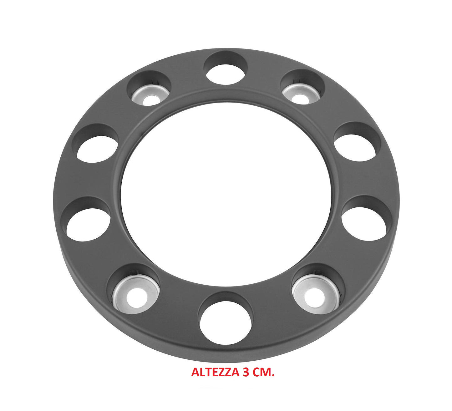 ANNEAU DE ROUE EN PLASTIQUE 10 TROUS 3 CM POUR IVECO STRALIS TOUS TYPES (PAIRE)