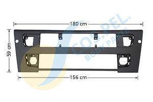 GRIGLIA ANTERIORE INFERIORE VOLVO FH 12-16 II^ SERIE COMPLETA DI GRIGLIE