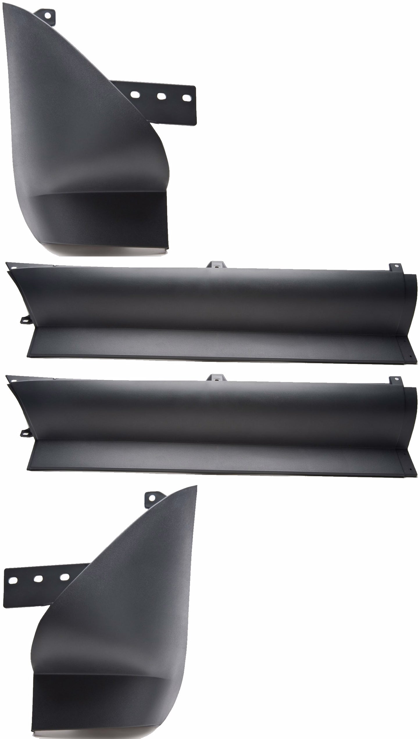 KIT 4 PIÈCES POUR SPOILER SOUS PARE-CHOCS AVANT POUR IVECO STRALIS À PARTIR DE 2001