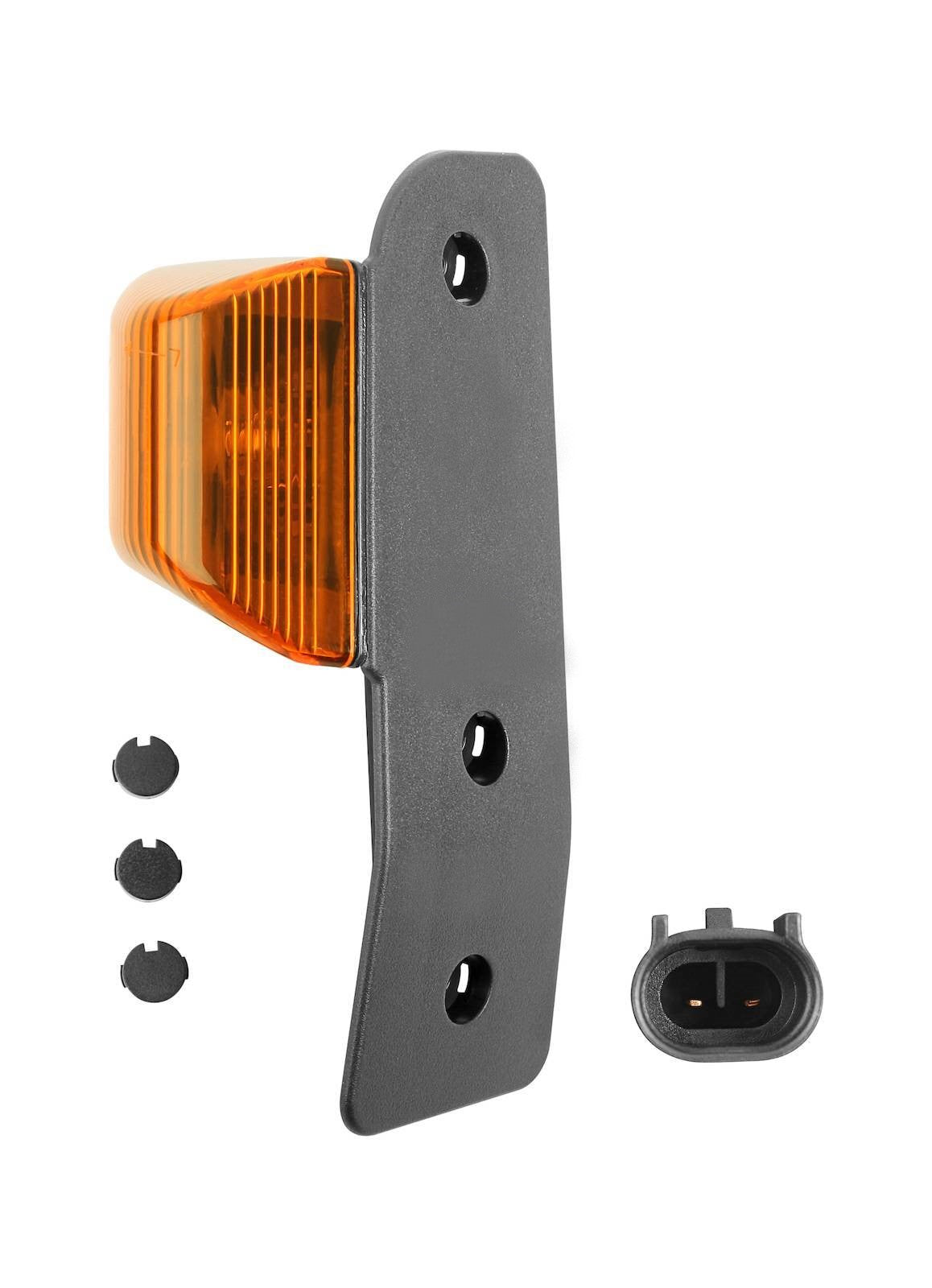 PAIRE DE FEUX LATÉRAUX POUR IVECO STRALIS DEPUIS 2001 TOUS TYPES ORANGE AVEC 3 TROUS + PORTE-AMPOULES