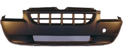 PARAURTI ANTERIORE FIAT DOBLO DAL 01/2000 AL 10/2005 NERO CON GRIGLIA