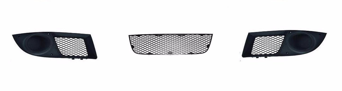 FIAT DOBLO FRONTSTOßSTANGE UNTERER GITTERKÜHLERGRILL-SATZ VON 11/2005 BIS 09/2009 OHNE NEBELSCHEINWERFERLÖCHER