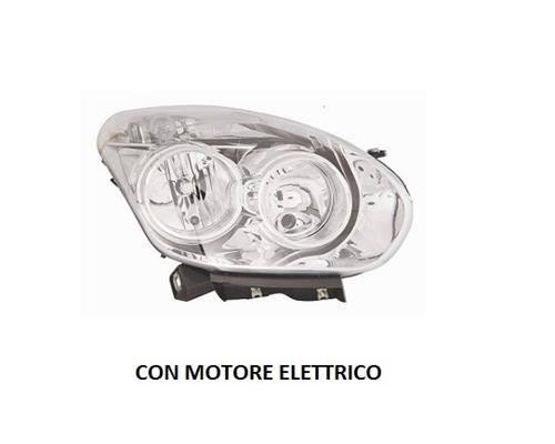 PROIETTORE FARO ANTERIORE DESTRO FIAT DOBLO DAL 12/2009 AL 12/2014 CON MOTORINO ELETTRICO