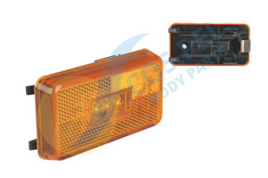 COPPIA FANALI INGOMBRO LATERALI DESTRO=SINISTRO SCANIA SERIE R 2010 CP CG CR ARANCIO A LED