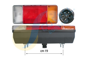 FANALE POSTERIORE DESTRO IVECO DAILY DAL 04/2000 CON RETROMARCIA CASSONE COMPLETO