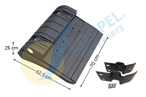 PARAFANGHI POSTERIORI DESTRO=SINISTRO MERCEDES ACTROS 2 DAL 2003 AL 2008 (PARTE ANTERIORE)
