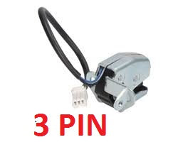 GANCIO CHIUSURA PORTA POSTERIORE SINISTRA INFERIORE FIAT DOBLO DAL 01/2001 AL 09/2009 3 PIN