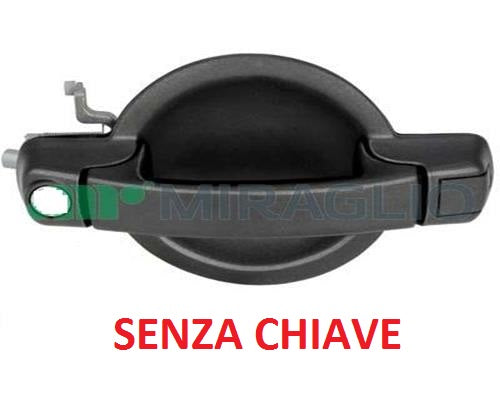 MANIGLIA PORTA ANTERIORE DESTRA FIAT DOBLO DAL 01/2001 AL 11/2009 SENZA CHIAVE