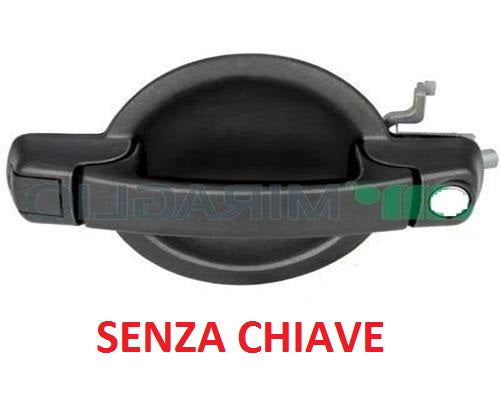 MANIGLIA PORTA ANTERIORE SINISTRA FIAT DOBLO DAL 01/2001 AL 11/2009 SENZA CHIAVE