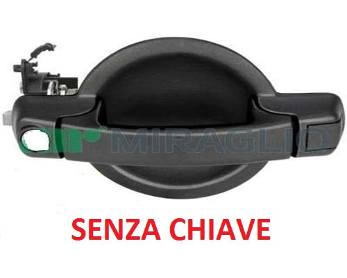 MANIGLIA PORTA POSTERIORE FIAT DOBLO DAL 01/2001 AL 11/2009 SENZA CHIAVE