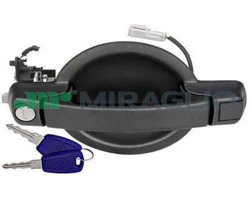 MANIGLIA PORTA POSTERIORE FIAT DOBLO DAL 01/2001 AL 11/2009 CON CHIAVE + CENTRALINA