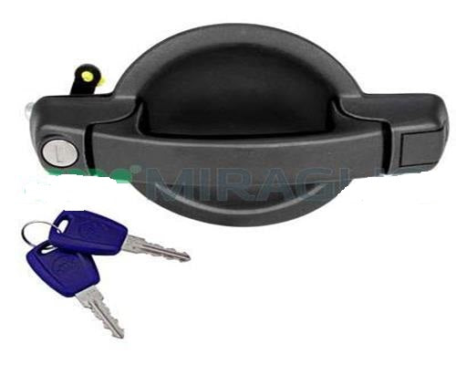 MANIGLIA PORTA LATERALE SCORREVOLE FIAT DOBLO DAL 11/2005 AL 09/2009 CON CHIAVE