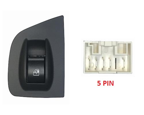 INTERRUPTEUR DE LÈVE-VITRE DE PORTE DROITE FIAT DOBLO DE 11/2005 À 09/2009 5 BROCHES