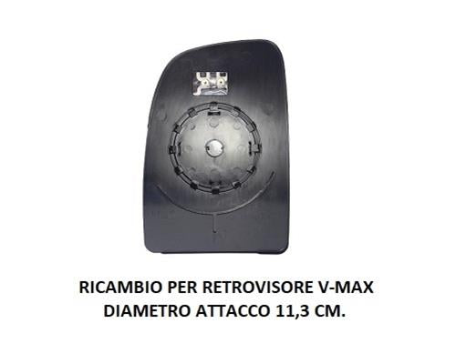 PIASTRA SPECCHIO RETROVISORE SUPERIORE DESTRA FIAT DUCATO DAL 09/2006 + 01/2014