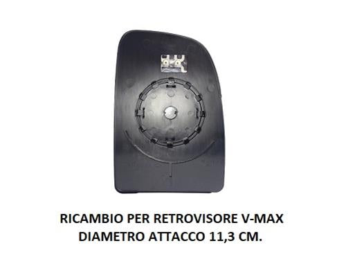 PIASTRA SPECCHIO RETROVISORE SUPERIORE SINISTRA FIAT DUCATO DAL 09/2006 + 01/2014