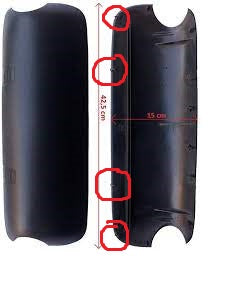 COUVERCLE DE BRAS DE RÉTROVISEUR IVECO EUROCARGO-TECH-STAR, 43 CM DE LONG, DONNELLY+HOHE