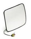PLAQUE DE RÉTROVISEUR GRAND ANGLE IVECO STRALIS 3RD EYE DEPUIS 2001 FIXATION ANNEAU 200X175