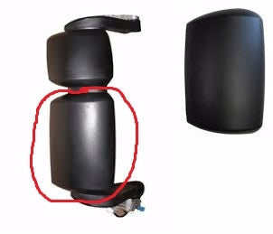 COQUE DE RÉTROVISEUR INFÉRIEUR DROIT IVECO STRALIS À PARTIR DE 2007 + EUROCARGO TECTOR À PARTIR DE 2003 TOUS TYPES