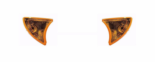 FANALI ANTERIORI IVECO EUROCARGO DAL 2008 + STRALIS 2007 NEL PARAURTI DESTRO+SINISTRO ARANCIO (PREZZO COPPIA)