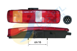 FANALE POSTERIORE DESTRO VOLVO FH 12-16 II^ SERIE CON CICALINO CONNETTORE LATERALE 7 PIN