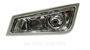 PROIETTORE FENDINEBBIA SINISTRO + LUCE AUSILIARIA PARABOLA CROMATA E CORNICE ARGENTO H3 + H3 VOLVO FH 12-16 III^ SERIE DAL 2008