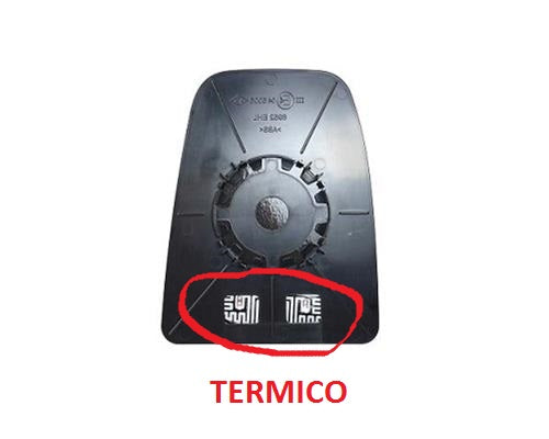 PIASTRA VETRO SPECCHIO DESTRO IVECO DAILY DAL 06/2014 + 2019 SUPERIORE TERMICO