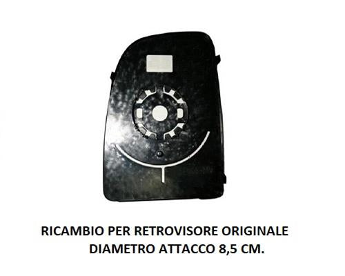 PIASTRA SPECCHIO RETROVISORE SUPERIORE DESTRA FIAT DUCATO DAL 09/2006 + 01/2014