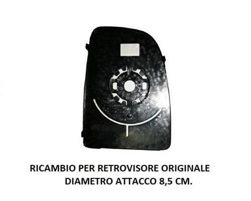 PIASTRA SPECCHIO RETROVISORE SUPERIORE SINISTRA FIAT DUCATO DAL 09/2006 + 01/2014
