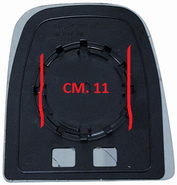 PLAQUE DE RÉTROVISEUR DROIT IVECO DAILY 05/2006 À 06/2014 SUPÉRIEURE CM.11