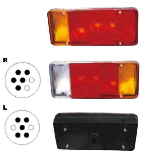 FANALE POSTERIORE DESTRO IVECO DAILY DAL 04/2000 CON RETROMARCIA CASSONE COMPLETO