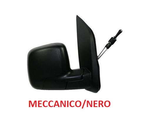 SPECCHIO RETROVISORE ESTERNO DESTRO FIAT FIORINO DAL 10/2007 + FIAT QUBO DAL 01/2008 MANUALE NERO