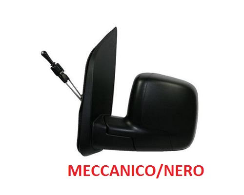 SPECCHIO RETROVISORE ESTERNO SINISTRO FIAT FIORINO DAL 10/2007 + FIAT QUBO DAL 01/2008 MANUALE NERO