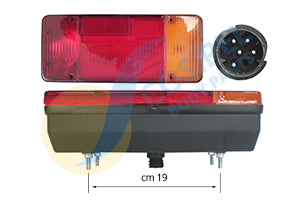 FANALE POSTERIORE SINISTRO IVECO DAILY DAL 04/2000 COMPLETO CON RETRONEBBIA CASSON