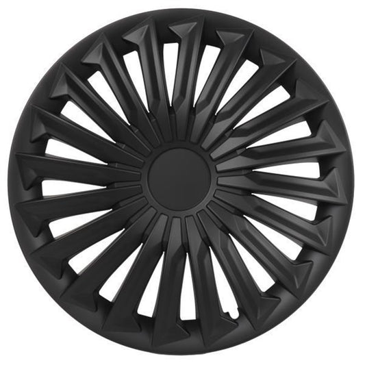 KIT SET DI 4 COPRICERCHI UNIVERSALI PER CERCHI RUOTA DIAMETRO 14 POLLICI NERE