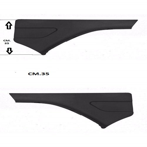 ELEMENTI ARCO GIRORUOTA SUPERIORE PARTE POSTERIORE PARAFANGO ANTERIORE DESTRO+SINISTRO SCANIA SERIE R 2004 CG CP CR CM.35 (PREZZO COPPIA)