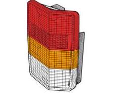 FANALE POSTERIORE DESTRO FIAT DUCATO DAL 1984 AL 12/1993 COMPLETO DI PORTALAMPADE