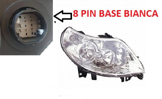 FARO PROIETTORE DESTRO FIAT DUCATO DAL 09/2006 AL 06/2011 8 PIN