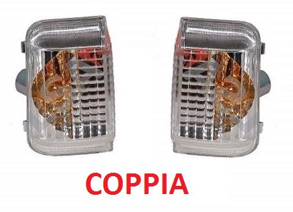 FANALI SPECCHI RETROVISORI DESTRO+SINISTRO FIAT DUCATO DAL 06/2006 + 01/2014 CON BULBO ARANCIO