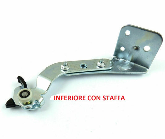 RULLO INFERIORE PORTA SCORREVOLE DESTRA FIAT DUCATO DAL 09/2006 AL 01/2014 CON STAFFA