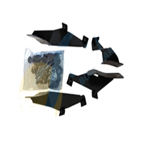 KIT STAFFE PER VISIERA PARASOLE MERCEDES ACTROS / MP3 TETTO BASSO CON TAGLIO SPECCHIO FRONTALE CON FORI LUCE