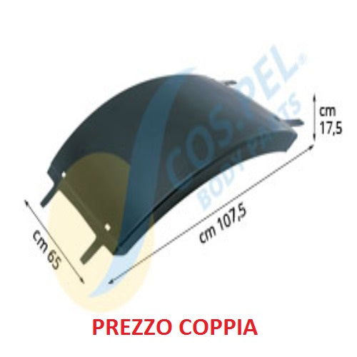 CALOTTE CENTRALI PARAFANGHI POSTERIORI SEMIPIATTE IVECO EUROTECH-EUROSTAR