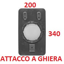 PIASTRA VETRO SPECCHIO IVECO STRALIS DAL 2001 340X200 ATTACCO A GHIERA TERMICO