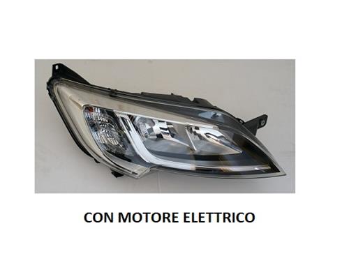FARO PROIETTORE DESTRO FIAT DUCATO DAL 01/2014 CON MOTORINO ELETTRICO