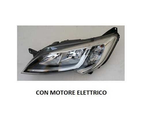 FARO PROIETTORE SINISTRO FIAT DUCATO DAL 01/2014 CON MOTORINO ELETTRICO