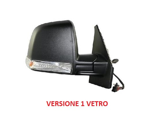 SPECCHIO RETROVISORE DESTRO MECCANICO FIAT DOBLO DAL 12/2009 AL 12/2014 NERO